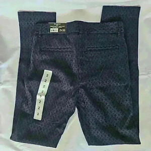 Mario Serrani Comfort Stretch Slim Fit Pant Blue/Black, Size 2